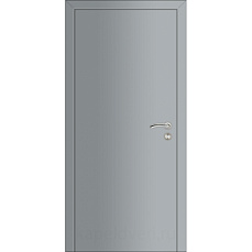 Распашная дверь противопожарная однопольная с порошковым напылением серая